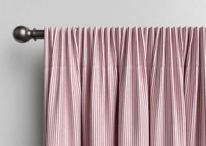 Nautical Stripes, Prom Red - Made to Measure Curtains - Image 9